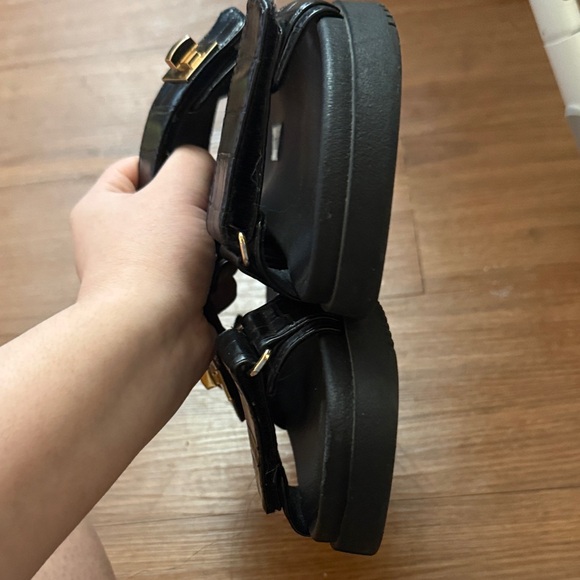 Steve Madden Black Mona platform sandal - Picture 4 of 6